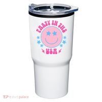 Party In The USA Retro Star Smile Tumbler thumb 0