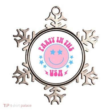 Party In The USA Retro Star Smile Ornament