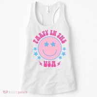 Party In The USA Retro Star Smile Women's Tank Top thumb 0