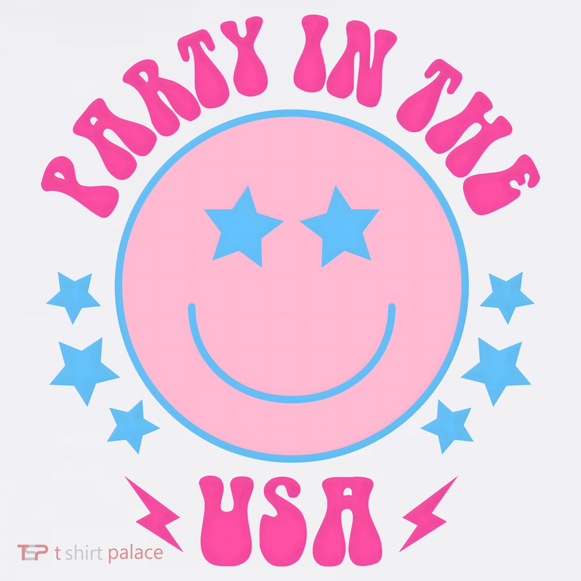 Party In The USA Retro Star Smile Women's Tank Top