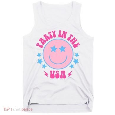 Party In The USA Retro Star Smile Tank Top