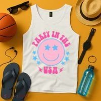 Party In The USA Retro Star Smile Tank Top thumb 4