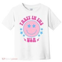 Party In The USA Retro Star Smile Toddler T-Shirt thumb 0