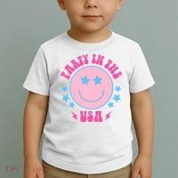 Party In The USA Retro Star Smile Toddler T-Shirt thumb 2