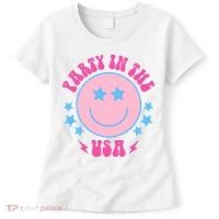 Party In The USA Retro Star Smile Women's T-Shirt thumb 0