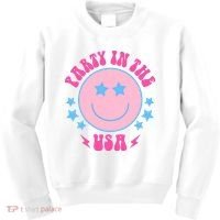 Party In The USA Retro Star Smile Kids Sweatshirt thumb 0