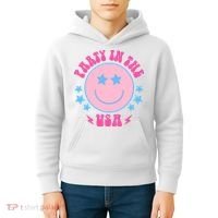 Party In The USA Retro Star Smile Kids Hoodie thumb 4