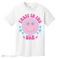 Party In The USA Retro Star Smile Kids T-Shirt thumb 0