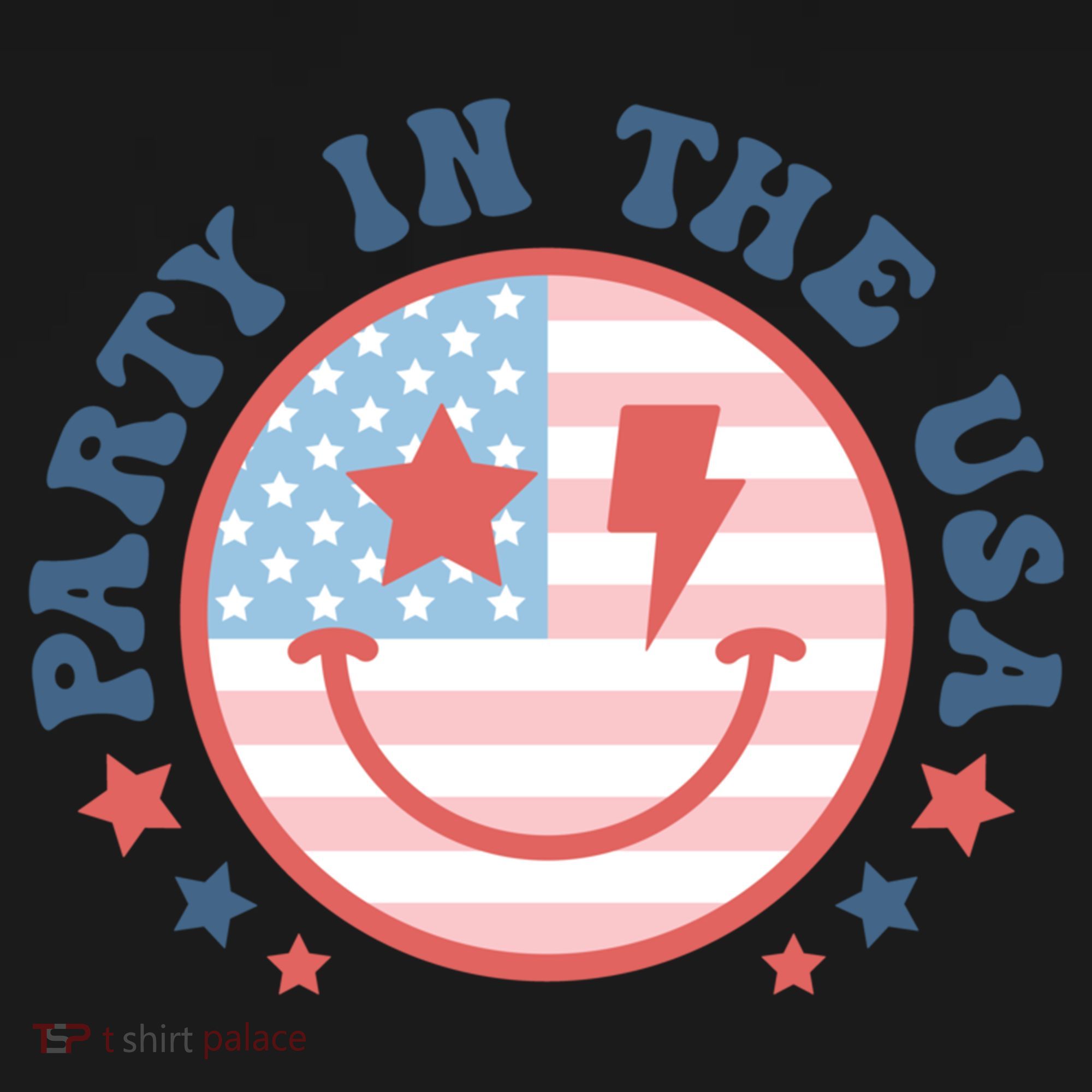 Party In The Usa 4th Of July Preppy Smile Aesthetic Gift Women's Hoodie