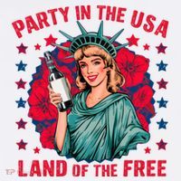 Party In The Usa Land Of The Free Women's Hoodie thumb 2