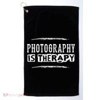 Photography Is Therapy Golf Towel thumb 0