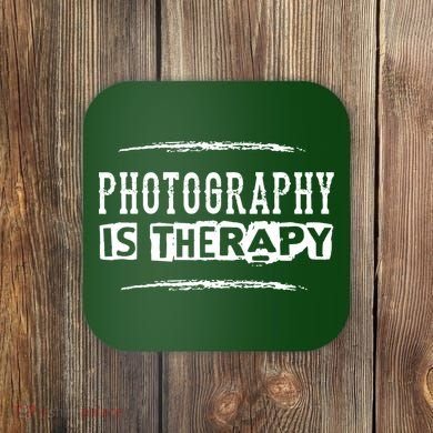 Photography Is Therapy Coaster