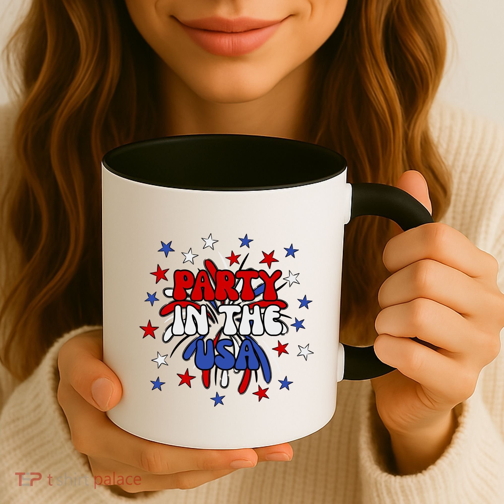 Party In The Usa Festive 4th Of July Celebration Coffee Mug