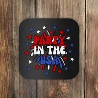 Party In The Usa Festive 4th Of July Celebration Coaster thumb 0