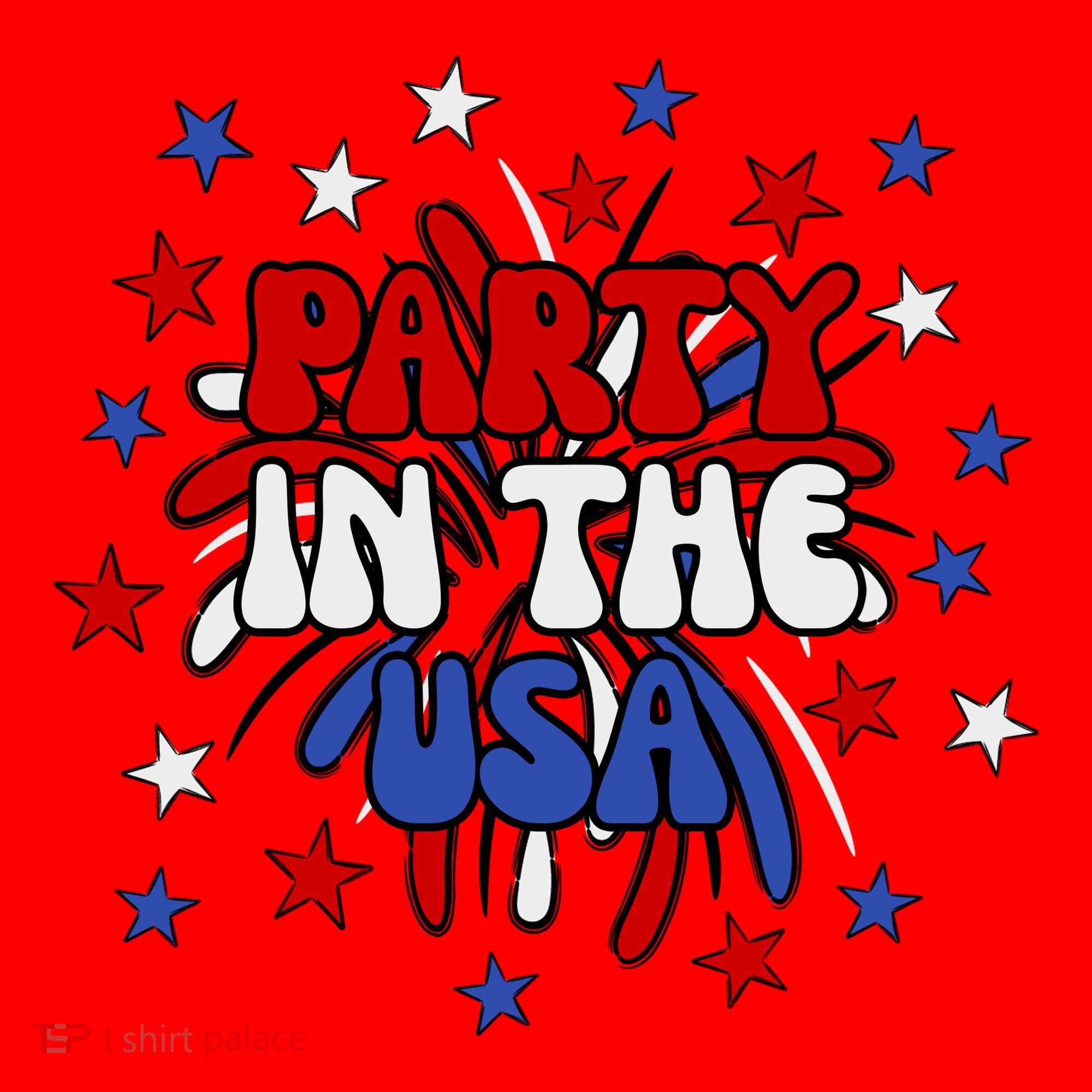 Party In The Usa Festive 4th Of July Celebration Santa Hat