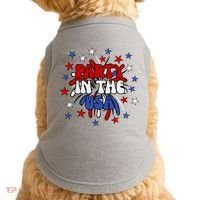 Party In The Usa Festive 4th Of July Celebration Doggie Tank thumb 0