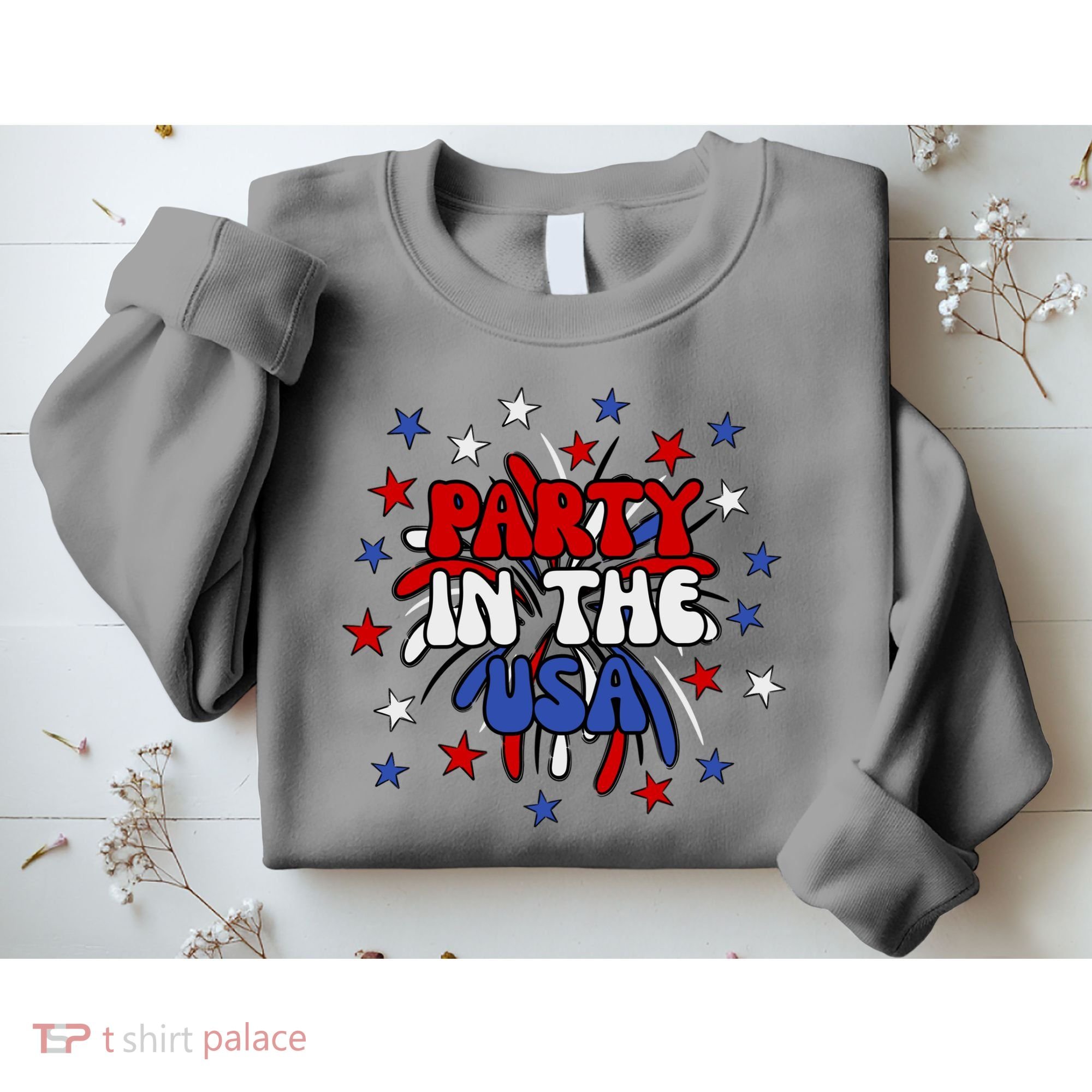 Party In The Usa Festive 4th Of July Celebration Sweatshirt