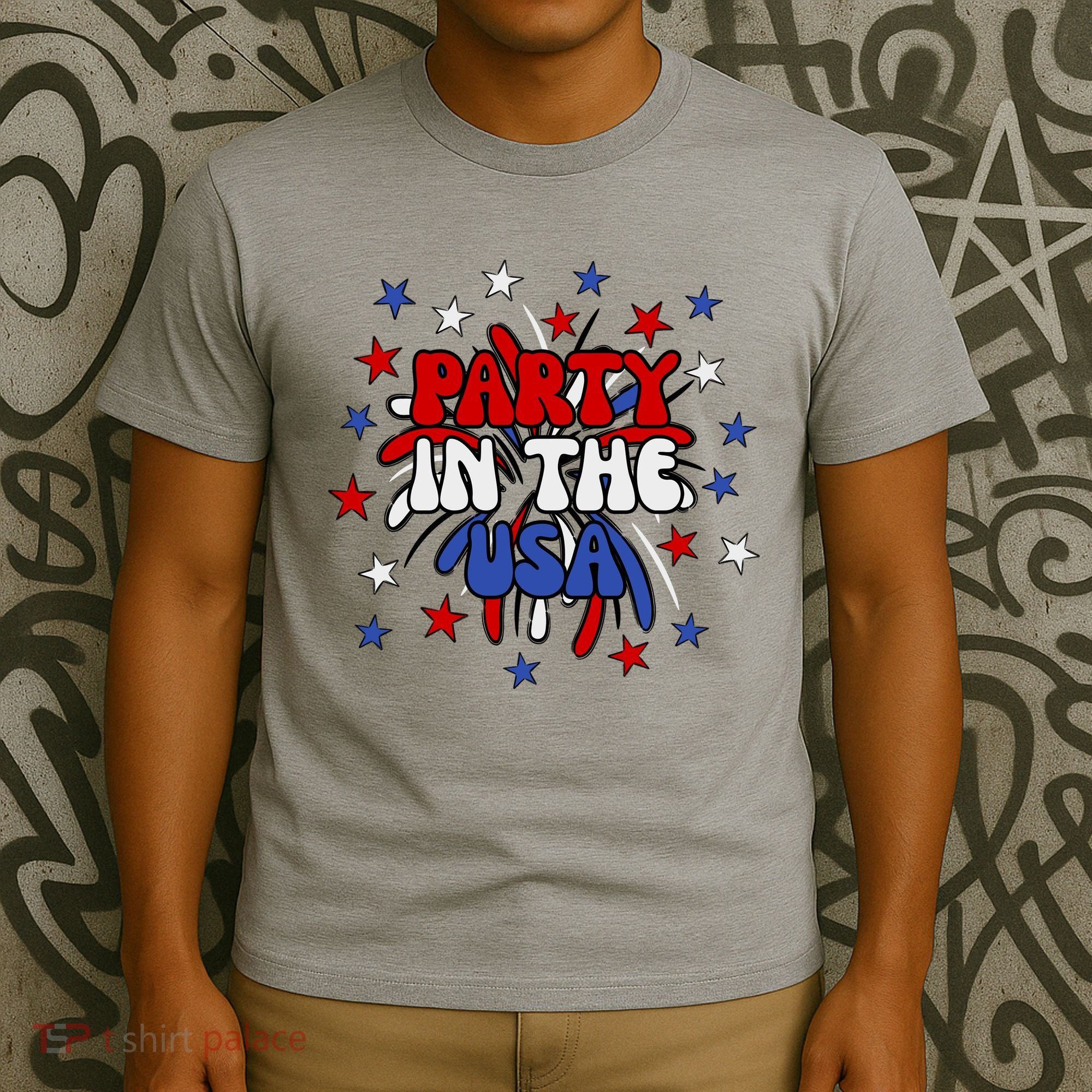 Party In The Usa Festive 4th Of July Celebration T-Shirt