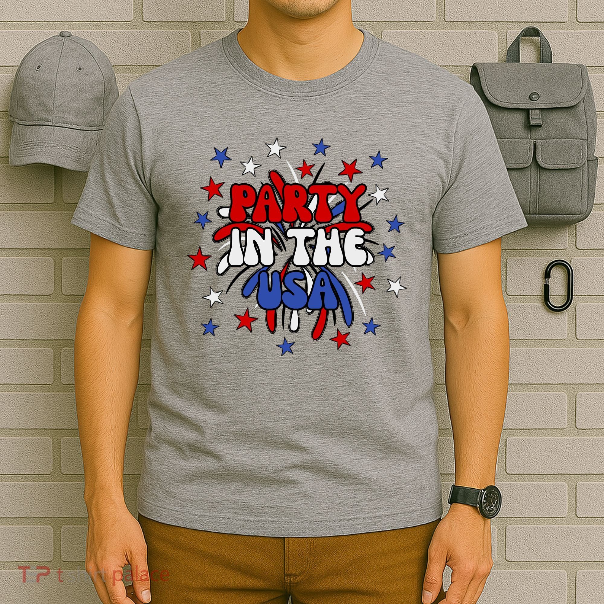 Party In The Usa Festive 4th Of July Celebration T-Shirt