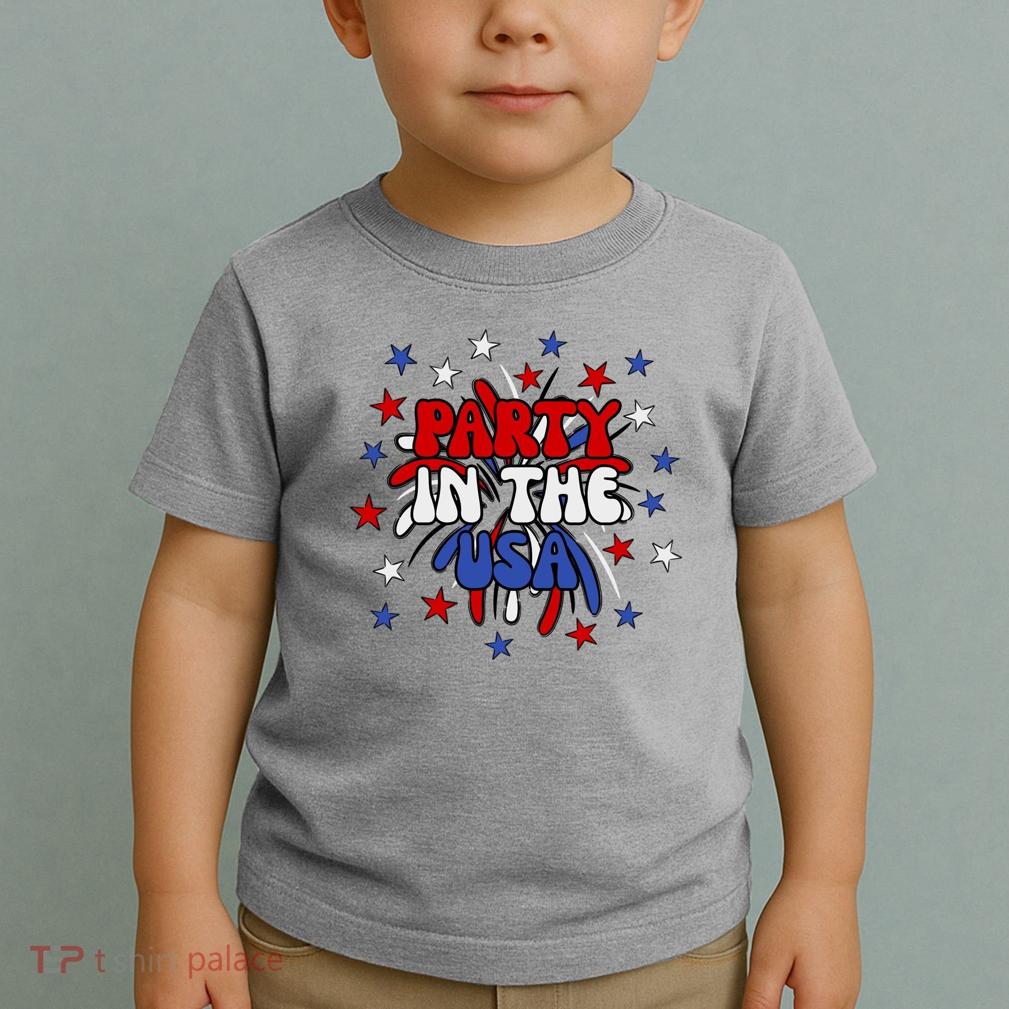 Party In The Usa Festive 4th Of July Celebration Toddler T-Shirt