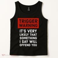 Politically Incorrect Trigger Warning Tank Top thumb 2