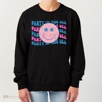 Party In The Usa Retro Smile Groovy Women's Sweatshirt thumb 0