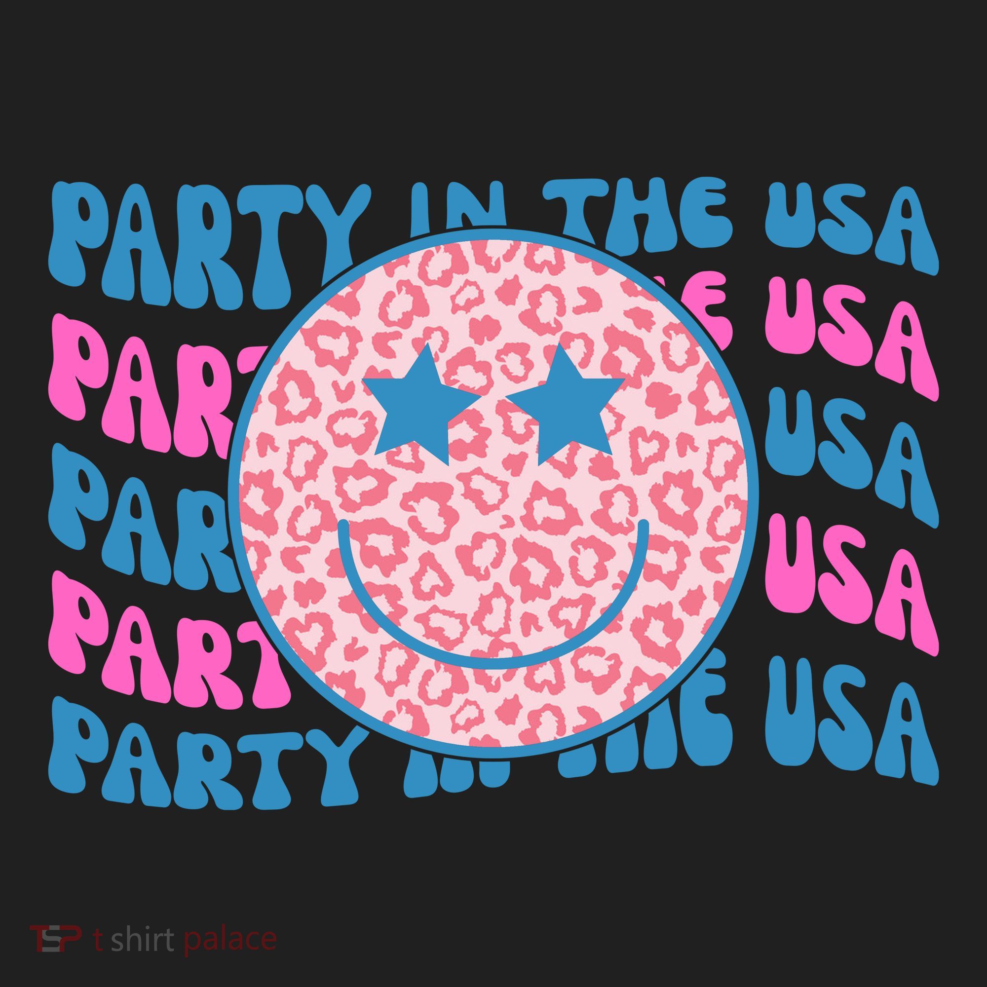 Party In The Usa Retro Smile Groovy Women's Sweatshirt