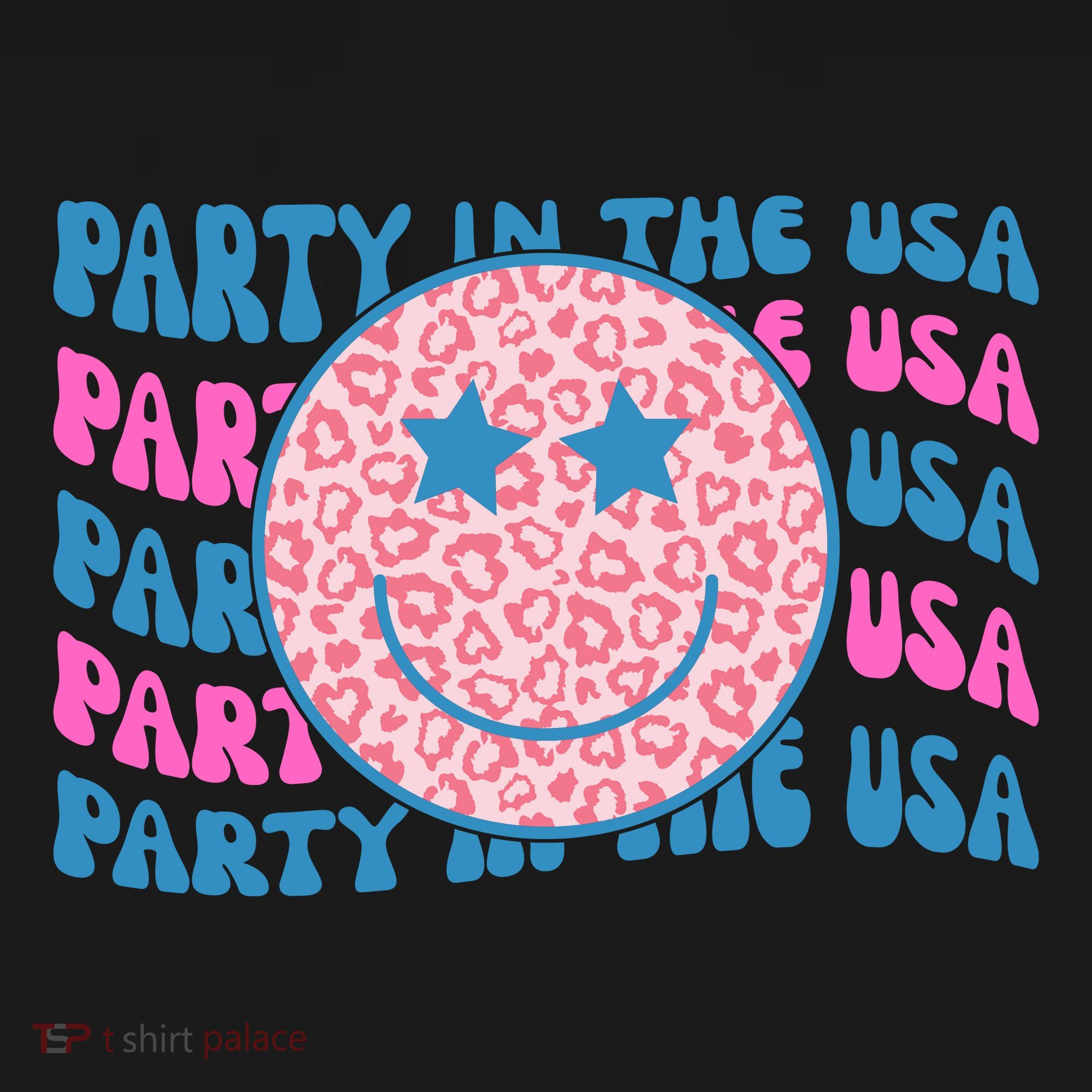 Party In The Usa Retro Smile Groovy Coaster
