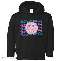 Party In The Usa Retro Smile Groovy Toddler Hoodie thumb 0