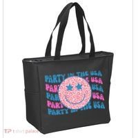 Party In The Usa Retro Smile Groovy Tote Bag thumb 2