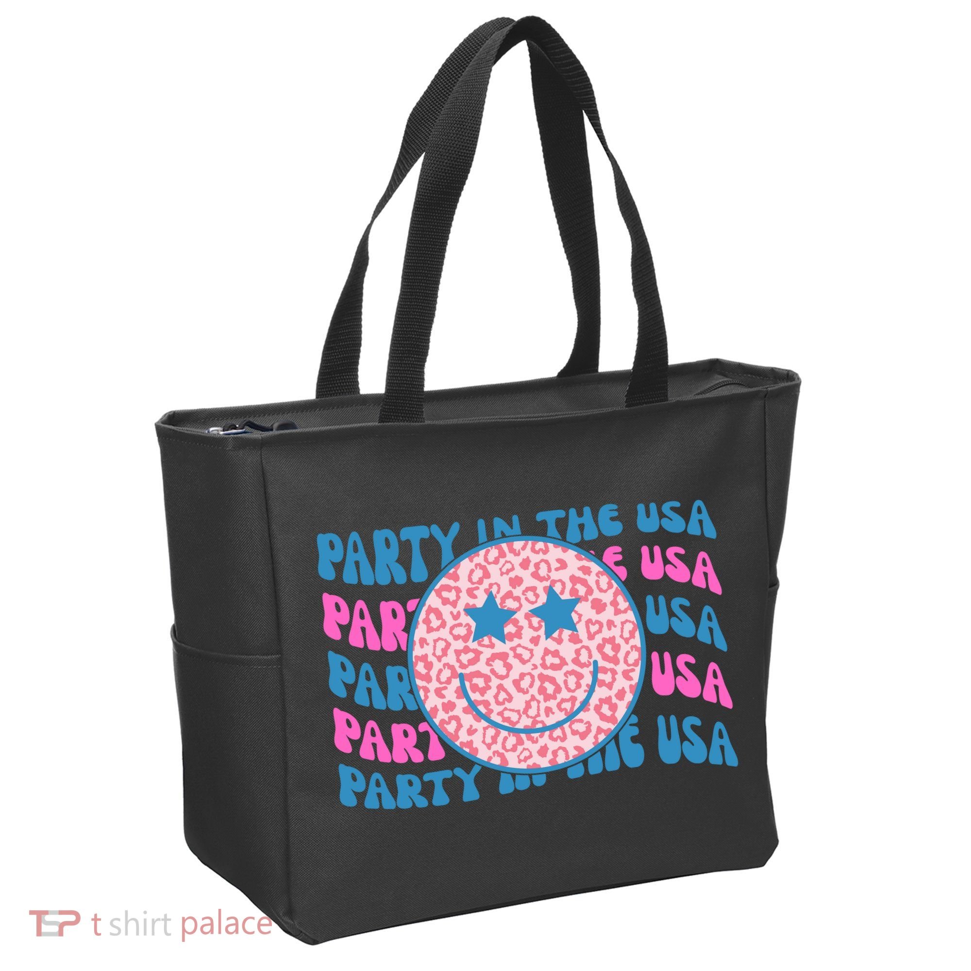 Party In The Usa Retro Smile Groovy Tote Bag