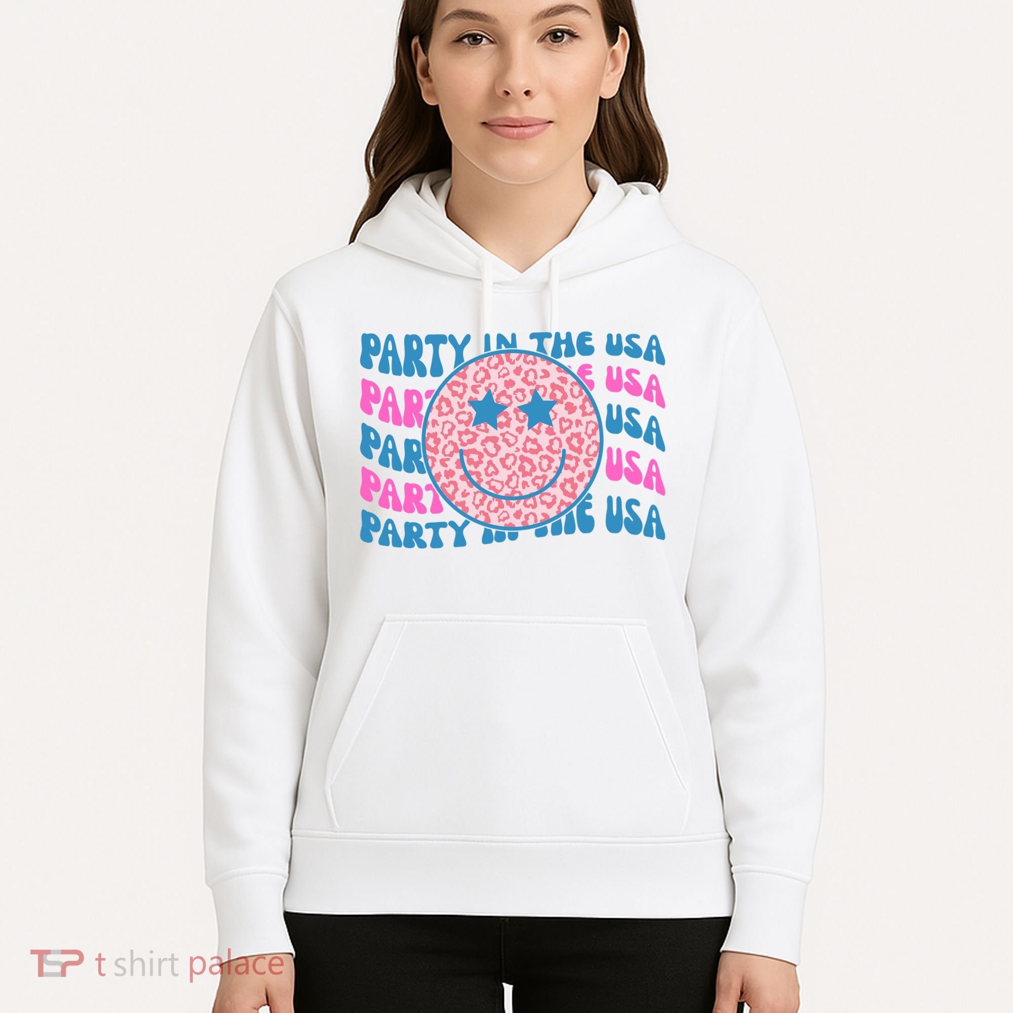 Party In The Usa Retro Smile Groovy Hoodie