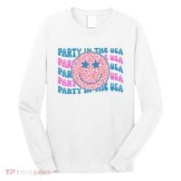 Party In The Usa Retro Smile Groovy Long Sleeve Shirt thumb 0