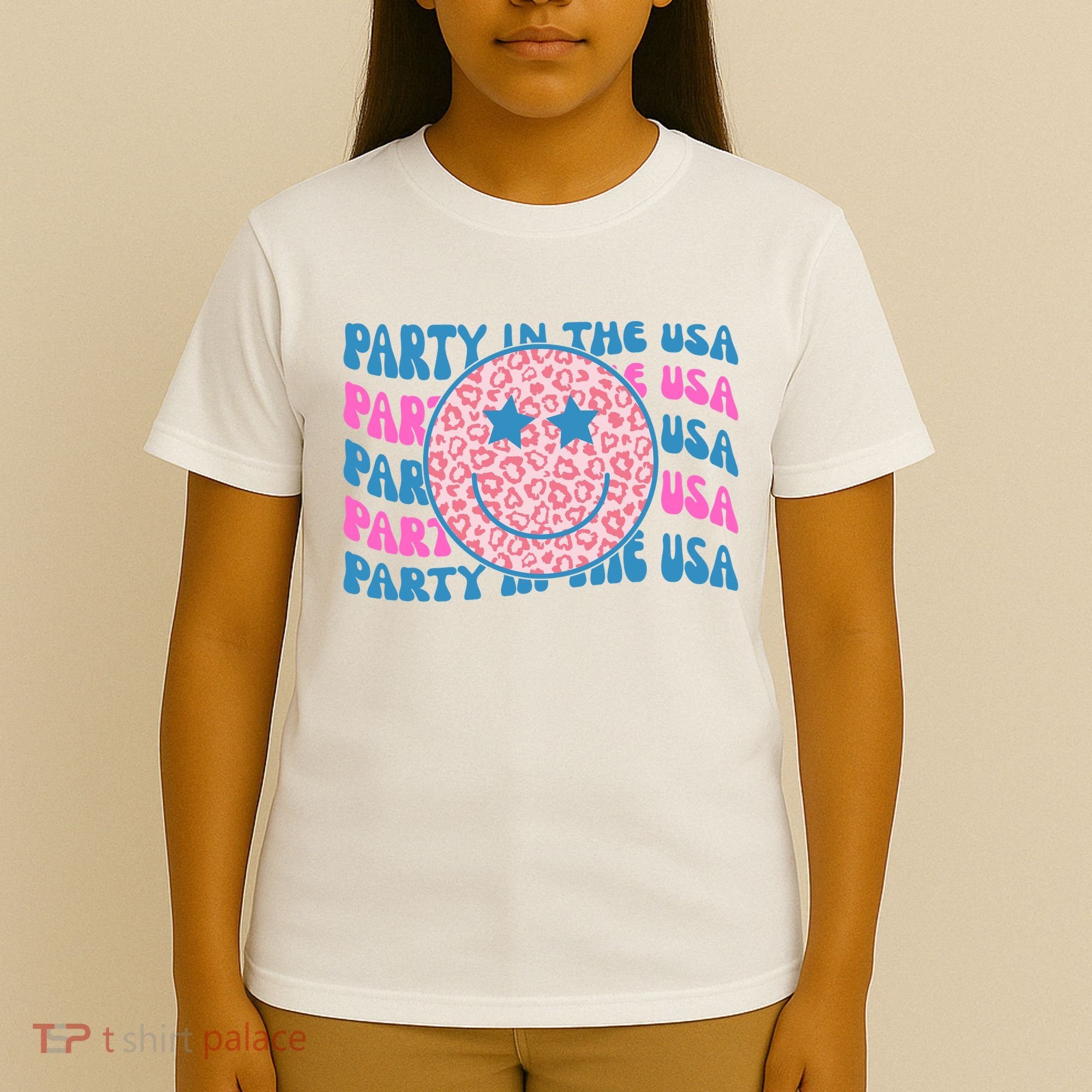 Party In The Usa Retro Smile Groovy T-Shirt