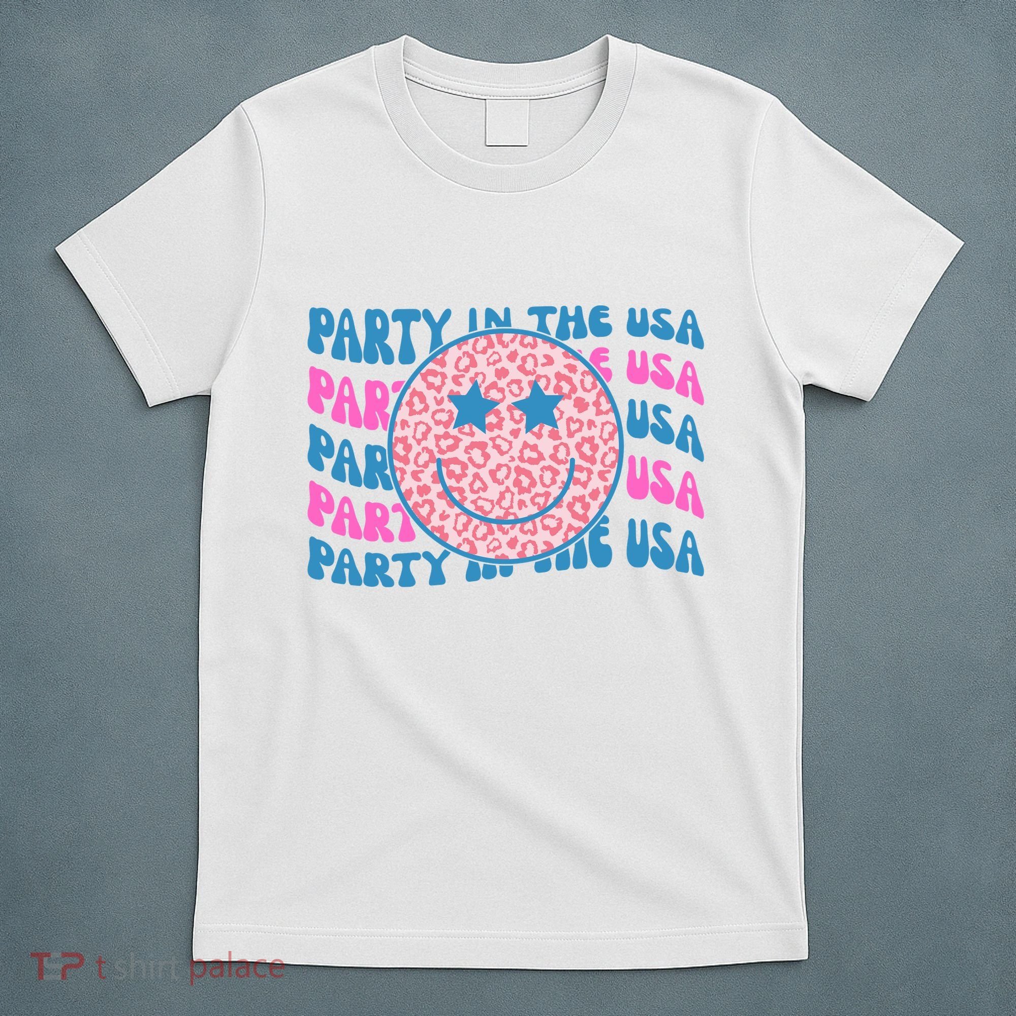 Party In The Usa Retro Smile Groovy T-Shirt