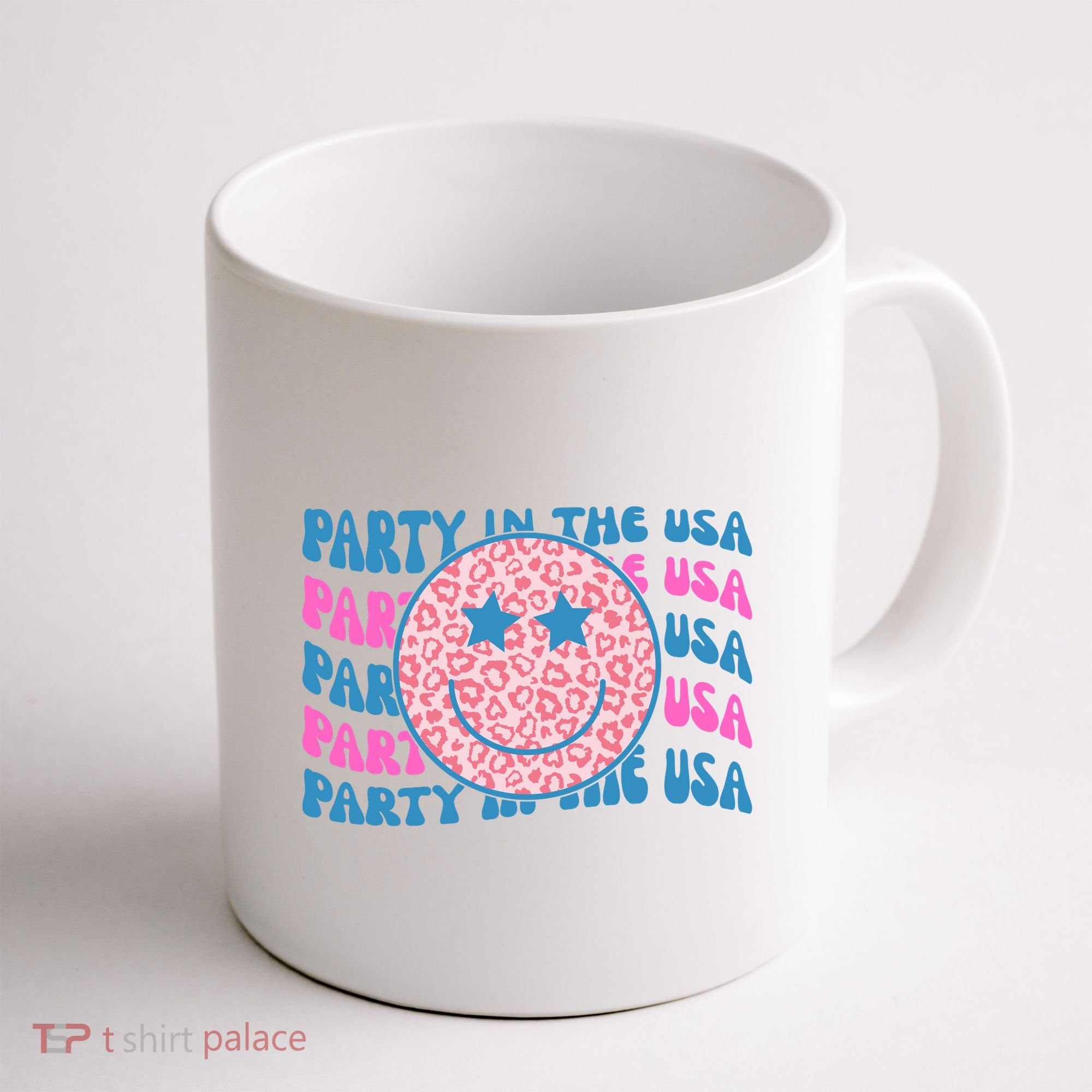 Party In The Usa Retro Smile Groovy Coffee Mug