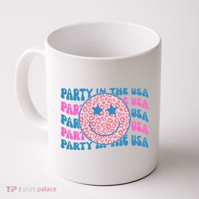 Party In The Usa Retro Smile Groovy Coffee Mug