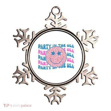 Party In The Usa Retro Smile Groovy Ornament