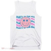 Party In The Usa Retro Smile Groovy Tank Top thumb 0