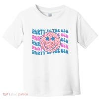 Party In The Usa Retro Smile Groovy Toddler T-Shirt thumb 0