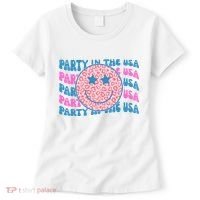 Party In The Usa Retro Smile Groovy Women's T-Shirt thumb 0