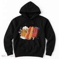 Party In The USA Hot Dog And Beer Funny Hoodie thumb 0