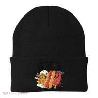 Party In The USA Hot Dog And Beer Funny Beanie thumb 0