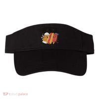 Party In The USA Hot Dog And Beer Funny Visor thumb 0