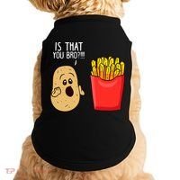 Potato Is That You Bro Funny French Fries Doggie Tank thumb 0