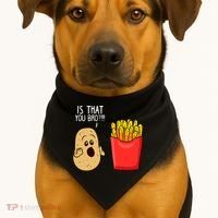 Potato Is That You Bro Funny French Fries USA-Made Doggie Bandana thumb 1