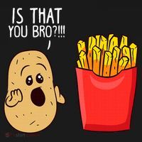 Potato Is That You Bro Funny French Fries Women's Hoodie thumb 2