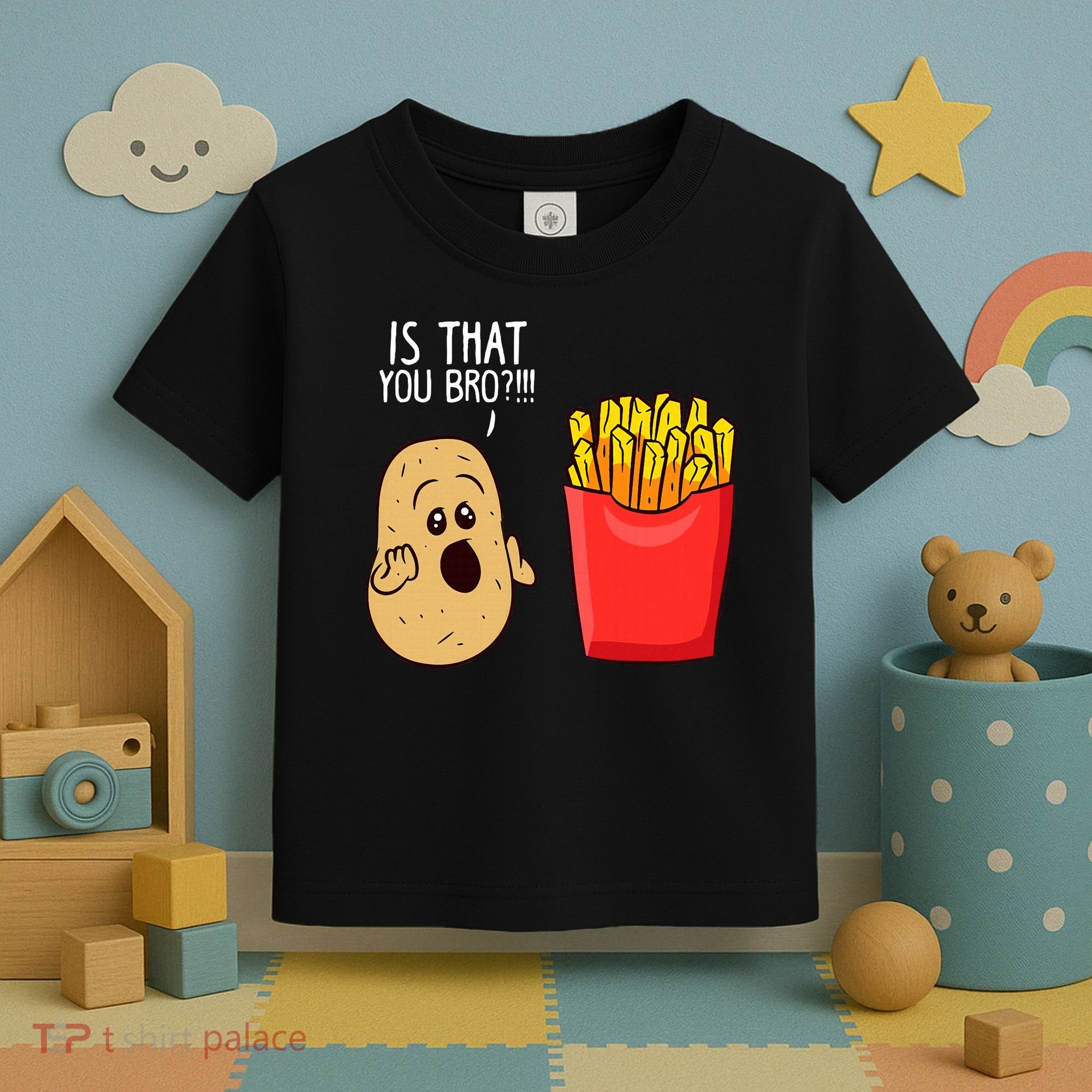Potato Is That You Bro Funny French Fries Toddler T-Shirt