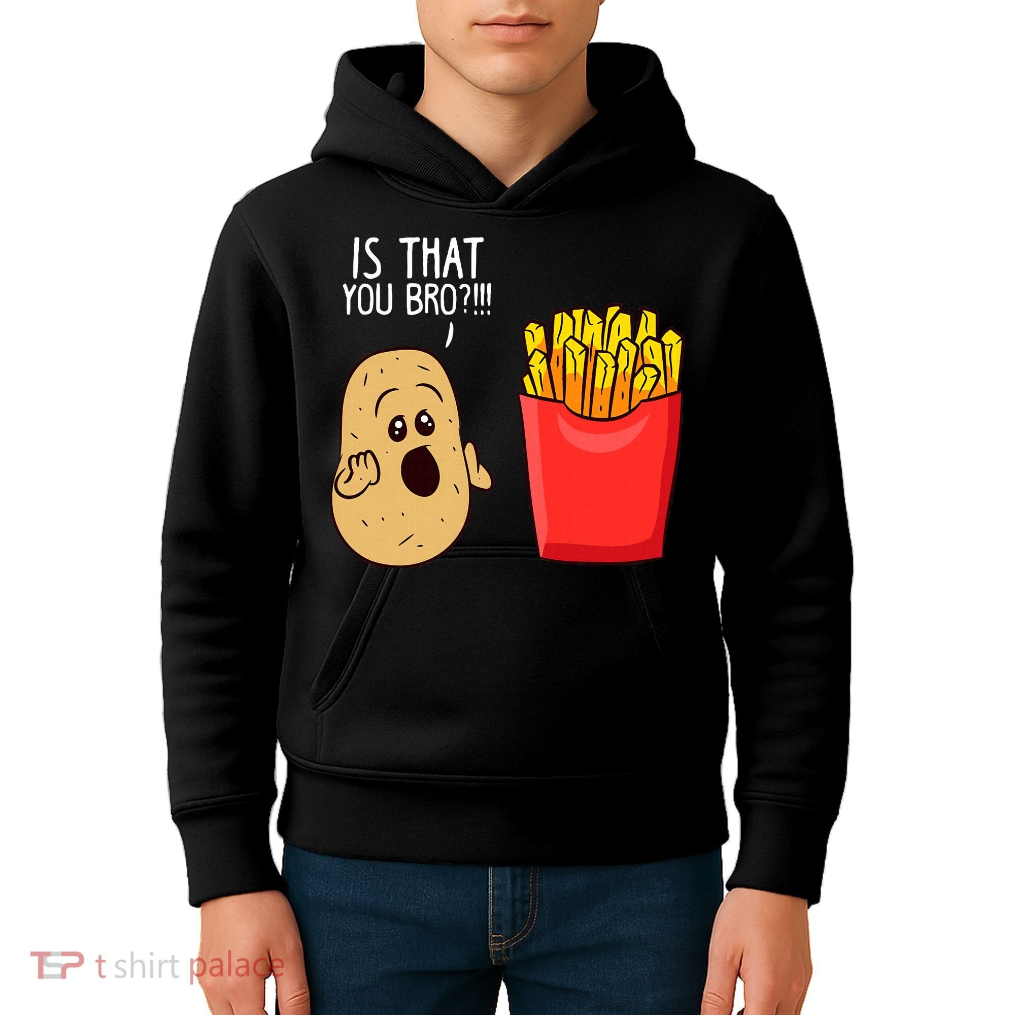 Potato Is That You Bro Funny French Fries Kids Hoodie