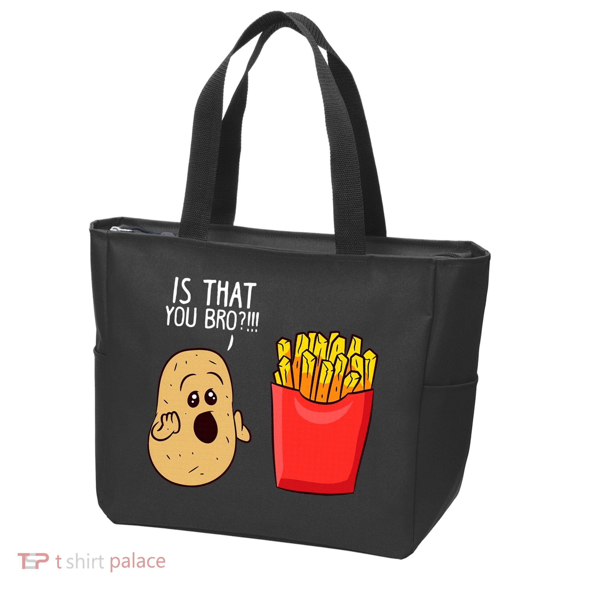 Potato Is That You Bro Funny French Fries Tote Bag